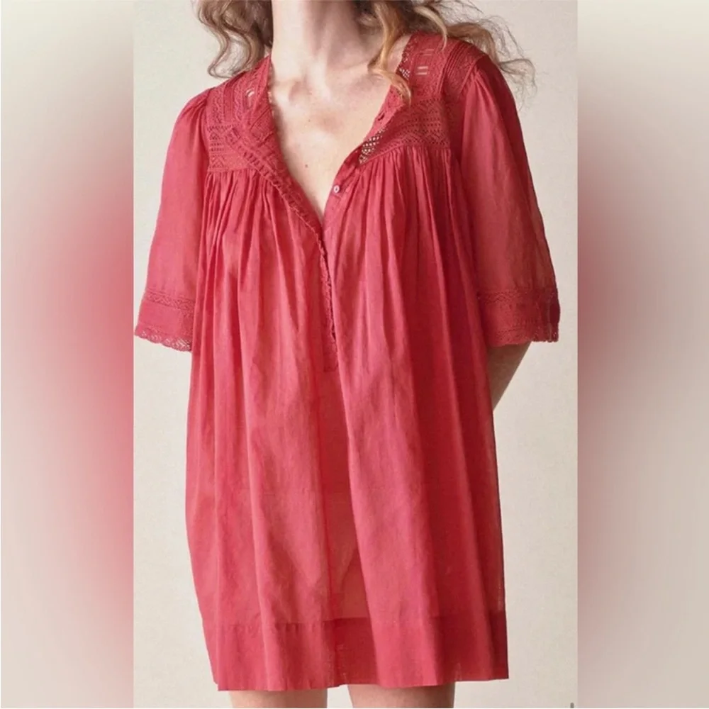 DÔEN Cadenza Nightgown in Stargazer Liliy - Picture 1 of 6